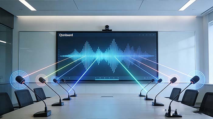 Jüngste Firmenblogs über Interactive Whiteboards with 8-Mic Arrays for Large Conference Rooms