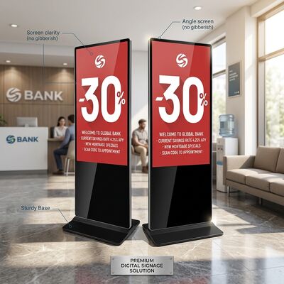 Máquina de publicidad vertical de 55 pulgadas 4K Android contenido remoto pantalla de señalización digital