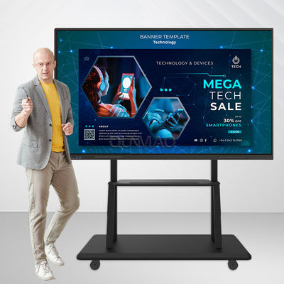 Buy Qtenboard 55 65 75 Inch Finger Touch 4K Android Interactive Boards Smart Whiteboard online manufacture