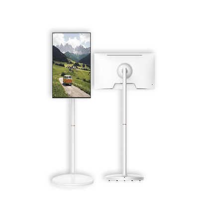 خرید 32Inch Touch Screen Stand Mobile Display Portable TV Tablet With Wheels online manufacture