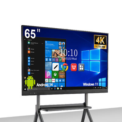 شراء 55-110 بوصة 4K لوحة لمسة LCD تفاعلية مع Android 14 للمدارس والفصول الدراسية تصنيع عبر الإنترنت