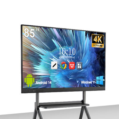 Buy 8+128GB 4K 40 Point Touch Screen Classroom Education Interactive Digital Whiteboard online manufacture
