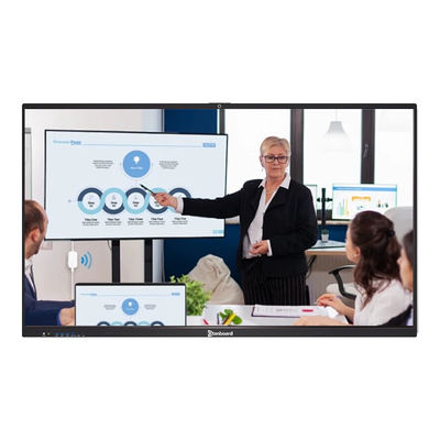 kaufen Qtenboard 40-Punkt-Touchscreen-Smart-Whiteboard mit 4K-Ultra-HD-Display und Dual-System für reibungsloses Schreiben und KI-Kamera-Meetings Online-Herstellung