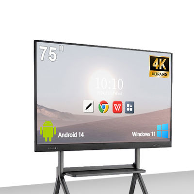 Buy Qtenboard 86 Inch Interactive Flat Panel with 4K LCD Touch Screen 40 Touch Points and Android 14.0 OS for Classroom online manufacture