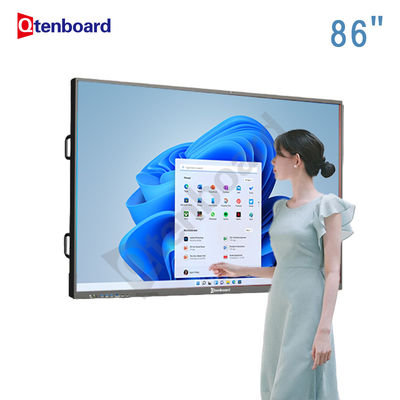 kopen Qtenboard Op maat gemaakt 4K-resolutie Interactief Whiteboard met 40-50 Touch Points en Dual OS voor onderwijs en conferentie online vervaardiging