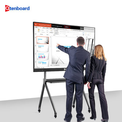 Beli Qtenboard 55-110 Inch Resolution 4K Interactive Whiteboard dengan 40-50 Touch Point dan Dual OS untuk Pendidikan dan Konferensi pembuatan online