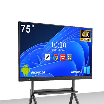 購入 Qtenboard 4K解像度 40-50タッチポイントとAndroid 14.0OSのインタラクティブなスマートボード オンライン製造