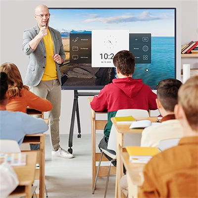 comprare Qtenboard 98 105 110 pollici schermo LCD 4K 20 punti touch screen interattivo pannello piatto online manufacture