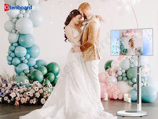 Buy Qtenboard StandByMe TV White Cabinet and Ntsc 60Hz Refresh Rate for Weddings online manufacture