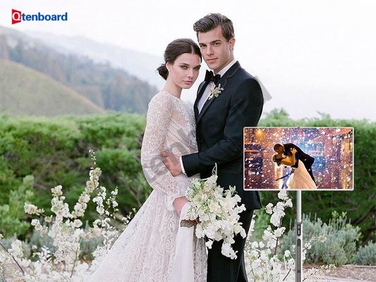 comprar Tela Qtenboard StandByMe TV de 32 polegadas com 4 + 128 GB de RAM ROM e bateria integrada para memórias de casamento Fabricação em linha