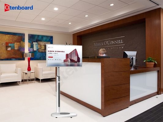 خرید تبلت تلویزیون قابل حمل Qtenboard با باتری داخلی صفحه نمایش 1080p Full-HD و صفحه نمایش چند لمسی برای جلسات کارآمد تولید آنلاین