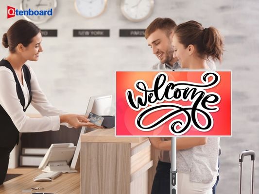 خرید تبلت تلویزیون پرتابل Qtenboard: راه‌حل نهایی پذیرش بدون تماس با عمر باتری 3 تا 9 ساعت و پشتیبانی از صفحه نمایش عریض online manufacture