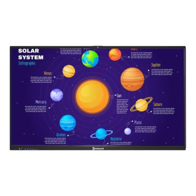 kupować Qtenboard Smart Digital Whiteboard z rozdzielczością 4K 40-50 punktów dotykowych i podwójnym systemem operacyjnym do interaktywnego uczenia się produkcja online