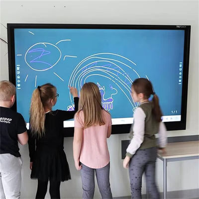 kopen 75 inch Dual System Ops USB Media Foto Onderwijs Interactief Flat Panel voor Onderwijs online manufacture