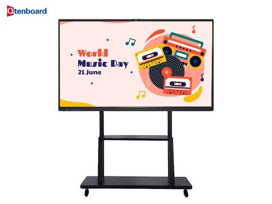 Купить Напольная цифровая интерактивная доска 86 дюймов, экран Smart Board, сенсорная интерактивная доска для классной комнаты/преподавания online manufacture