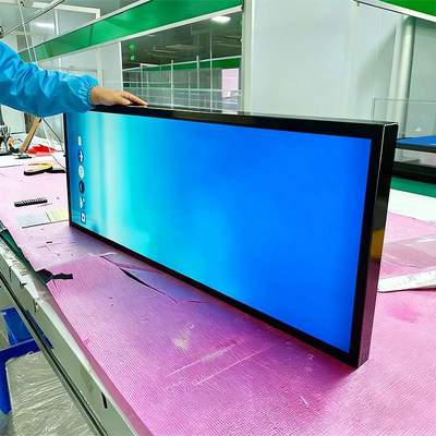 comprare Segnaletica digitale ultrasottile da scaffale da 55 pollici con sincronizzazione contenuti WiFi/4G e processore PX30 per display retail fabbricazione online