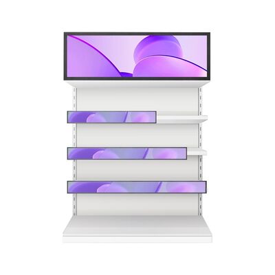 주문 Qtenboard 상용 바 LCD 디스플레이 500cd/m2 밝기, 178° 보는 각도 및 셰프 엣지 디지털 사이니지를 위한 23.1