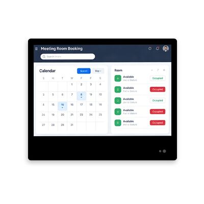 comprare Tablet per prenotazioni sale riunioni con display HD da 10,1 pollici di grado A+, Power over Ethernet (PoE) e touchscreen capacitivo a 10 punti fabbricazione online