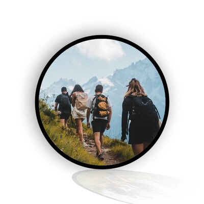 Buy Round LCD Advertising Display with IPS Panel and CMS Remote Management for Retail Promotions online manufacture