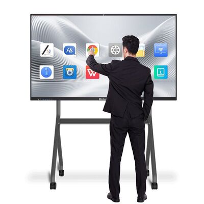 kopen 4K-resolutie 50-punts multi-touch interactief digitaal whiteboard met Android 14.0 en Windows i5/i7 voor moderne klaslokalen online vervaardiging