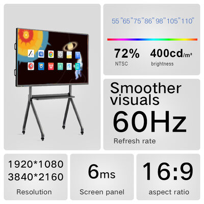 comprar Quadro Interativo Inteligente 4K UHD de 65 Polegadas com Toque de 40 Pontos para Educação em Sala de Aula Fabricação em linha