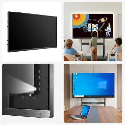 Αγορά QM-65HY 65 ιντσών 4K UHD Διαδραστικό επίπεδο πάνελ Smart Whiteboard Windows Android 40 Point Touch διαδικτυακή κατασκευή
