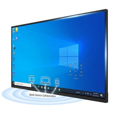 Купить QM-98HY 98-дюймовая интерактивная плоская панель для совместной работы с несколькими устройствами, интеллектуальная доска для беспроводного литья Производство в сети