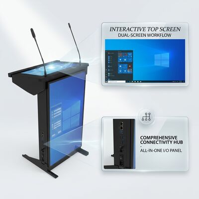 Αγορά 55-32 ιντσών Android 14 Ψηφιακό Podium Ασύρματο Κέντρο Εκπαίδευσης Συνεργασίας Lectern διαδικτυακή κατασκευή