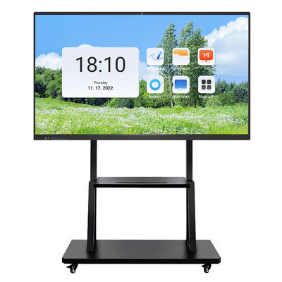 Qtenboard 86 Inch Interactive Smart Board with 4K Resolution 40-50 Touch Points and Android 14.0 OS