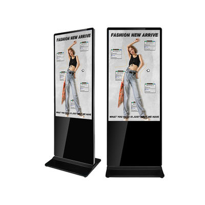 55 Inch Indoor LCD Display Touch Screen Kiosk 1920x1080 2k Android Display Floor Standing Bank Digital Signage