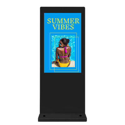 Factory Qtenboard 75 Inch Outdoor Lcd Advertising Display Screen 4K HD Network Lcd Display Bank Digital Signage