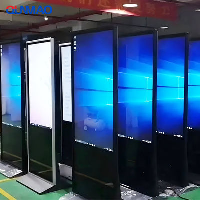 Qtenboard Nội thất ngoài trời tường dọc treo 2K Độ sáng cao Ngân hàng biển báo kỹ thuật số cho Mall Thương hiệu tàu điện ngầm Với điều khiển từ xa CMS