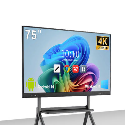 Interactive Smart Whiteboard With Capacitive Infared Interactive Touch Panel For Office Meeting Classroom