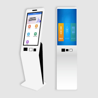Self-Service Kiosk with 10-Point Capacitive Touchscreen IP54-Rated Casing and Centralized CMS Control for Queue Management