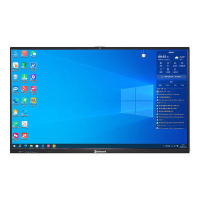 Qtenboard 40 Touch Points 4K Interactive Smart Board with Multi-Language Support for Classroom & Office