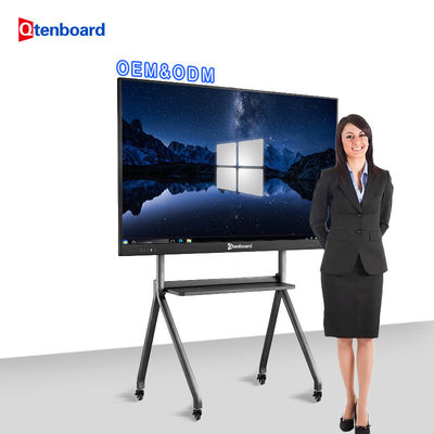 High Brightness 400cd/m² Low Latency Infrared Touch 4K Ultra HD Interactive Digital Whiteboard and Smart Board