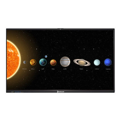 Tableau blanc interactif Qtenboard résolution 4K avec 40 à 50 points tactiles et prise en charge d'Android 14.0 et de Windows 10/11