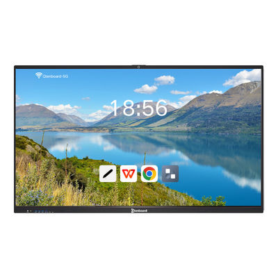 4K Ultra HD Interactive Smart Board avec 40 à 50 points tactiles et Android 14.0 OS tableau blanc numérique