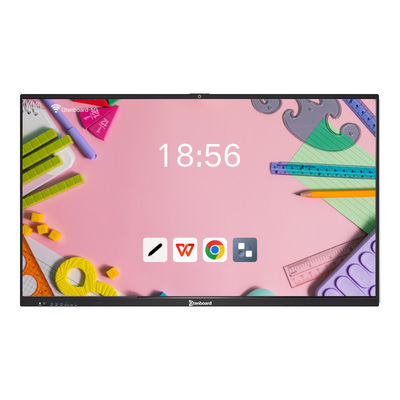 4K Ultra HD Interactive Smart Board with 40-50 Touch Points and Dual OS for Education and Meetings