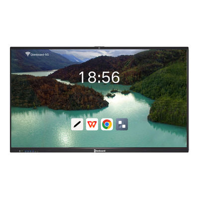 Interactive Smart Board with Anti-glare A+ Screen Android 14 and 4K Resolution for Classroom and Office