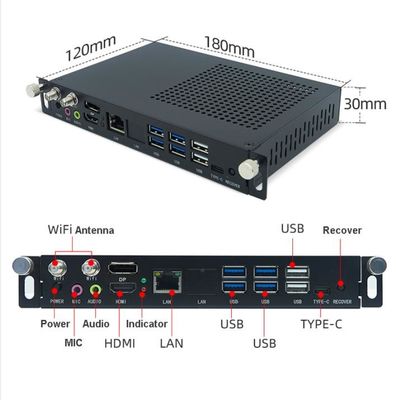 Qtenboard OPS Module with Intel Core i5/i7 Windows System and Infrared Touch for Smart Board Accessories
