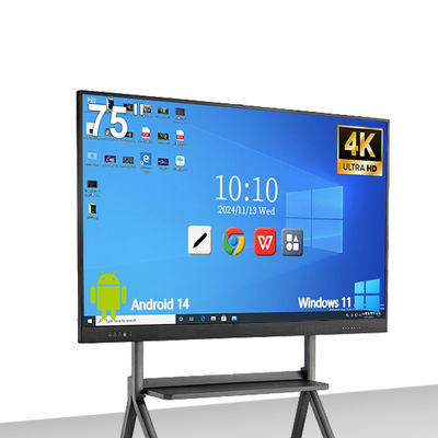 Qtenboard Classroom 55 65 75 86 Inch Interactive Digital Whiteboard Smart Board Conference Electronic Touch Screen Panel