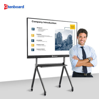 Qtenboard 55 65 75 86 98 Inches Dual OS Lcd Interactive Touch Screen Interactive Smart Board For Classroom