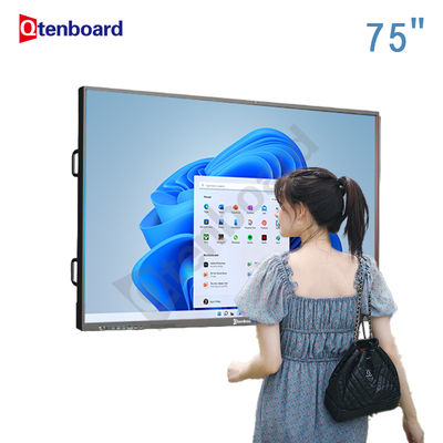 Qtenboard 55-65 Inch Multi-Touch LCD Interactive Flat Panel USB HDMI Interactive White Boards for Education Android System