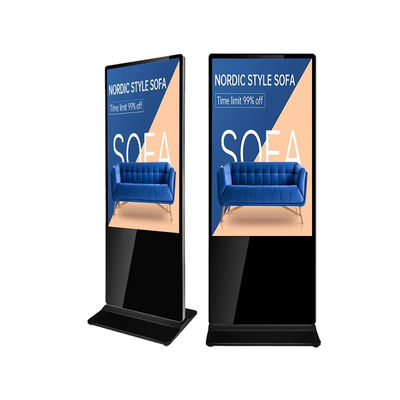 High Brightness Touch Screen Digital Signage with 4K Resolution LCD Display Monitor for Indoor Media Player