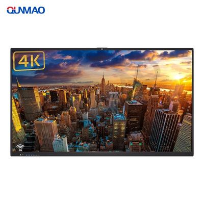 Qtenboard 86 Inch Interactive Touch Panel with 4K Screen and 40 Touch Points for Classroom Whiteboard