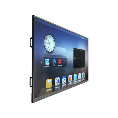 Qtenboard en gros 75 pouces 4K écran LCD tactile interactif panneau plat avec système double carte intelligente