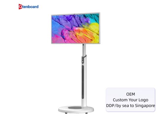 Custom OEM Portable Smart TV with 10-Point Capacitive Touch 360° Rotatable Stand and 9H Battery Life for Singapore Brands