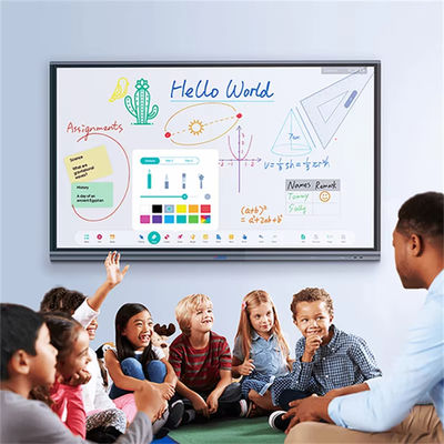 75 Inch 4K HD Interactive Smart Board Touch Screen Digital Boards Teaching Aids Dual System Android Win11 for School/Office