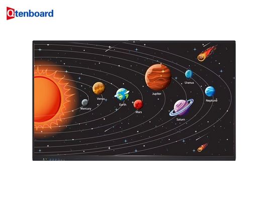Настройка Qtenboard 55 65 75 86 дюймов Smart Interactive White Board с грузоподъемностью 100 кг и закаленным стеклом 4 мм